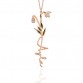 Doğum Çiçeği Koleksiyonu Mineli Ocak Ayı Çiçeği Gümüş İsim Kolye